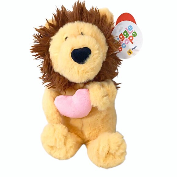 2025 Giggle Scape Target Lion Heart Plush Beanbag Stuffed Toy 9.5" - Picture 2 of 7
